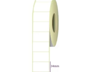 لیبل PVC با ابعاد 51 × 34 تک ردیفه