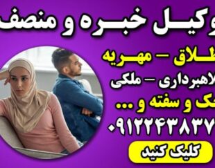 وکیل خانواده با تجربه تهران – وکیل پایه یک دادگستری