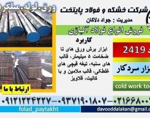 فولاد 2419-میلگرد 2419-فولاد ابزار سردکار 2419-تسمه 2419